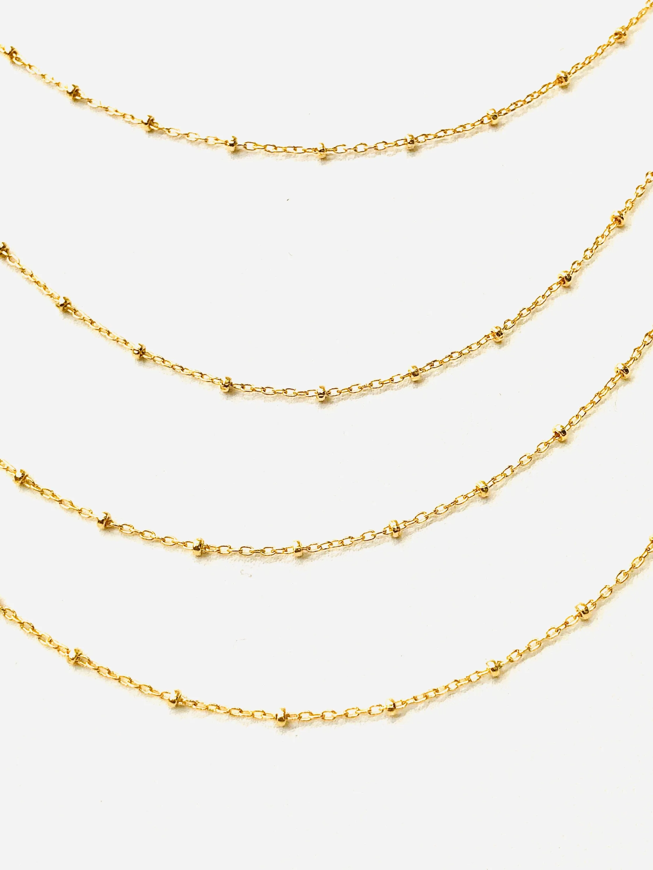 18” - 24 “ inch satellite 14KGF chain , 14K gold filled , SKU # SM879/29