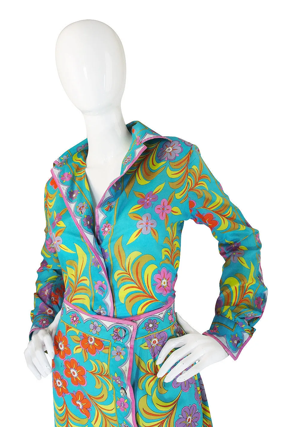 1960s Tropical Emilio Pucci Top & Skirt Set