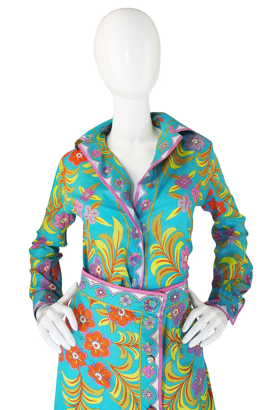 1960s Tropical Emilio Pucci Top & Skirt Set