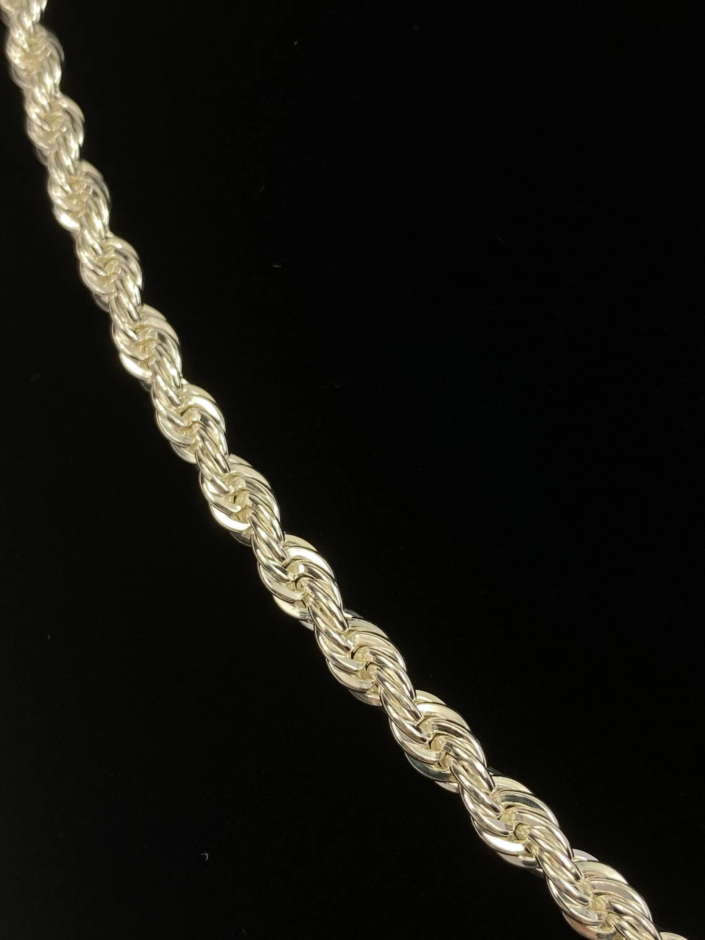 20” 5mm Sterling Silver Rope Chain, Sku: S5FRLC-20