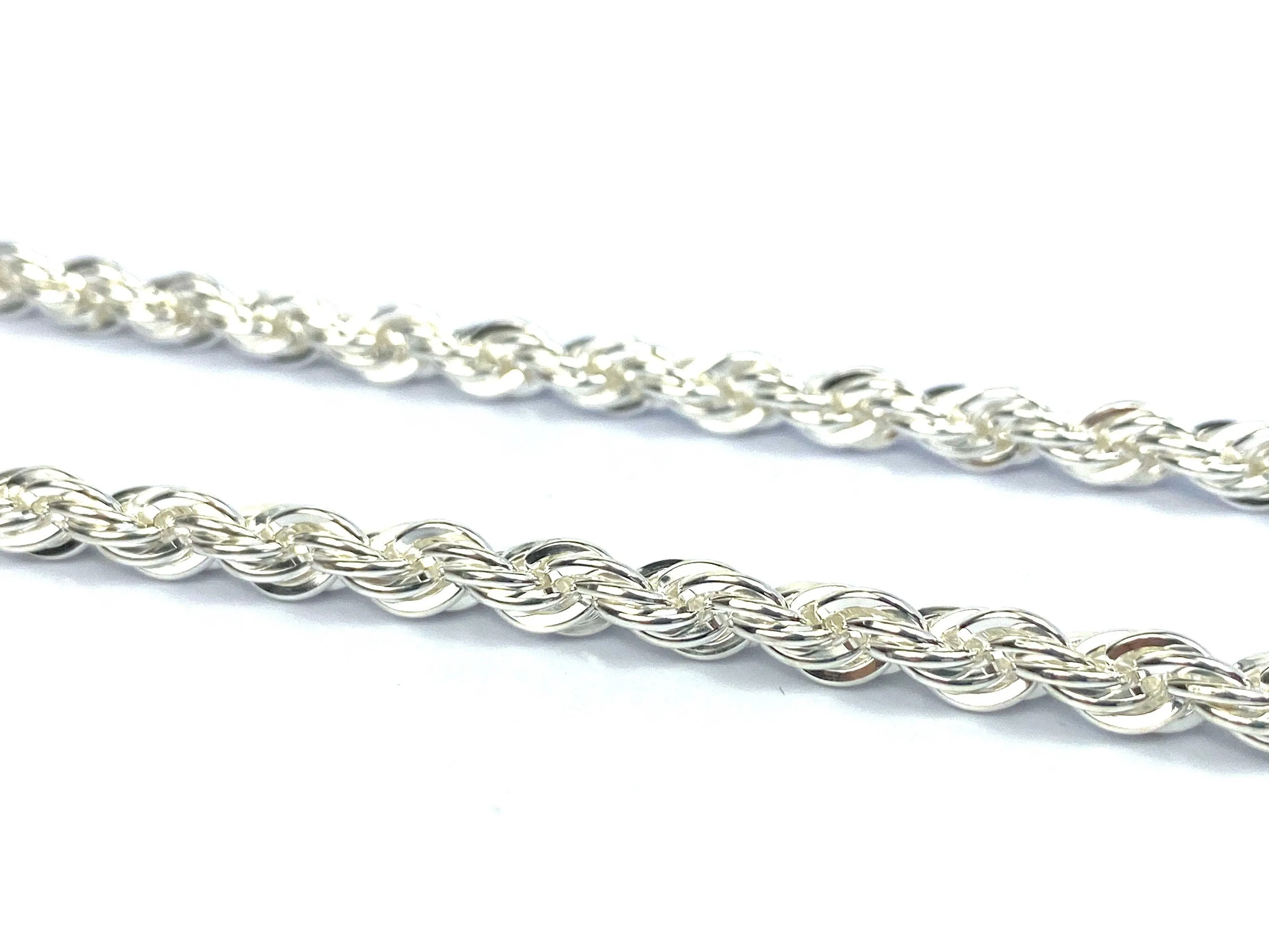 20” 5mm Sterling Silver Rope Chain, Sku: S5FRLC-20