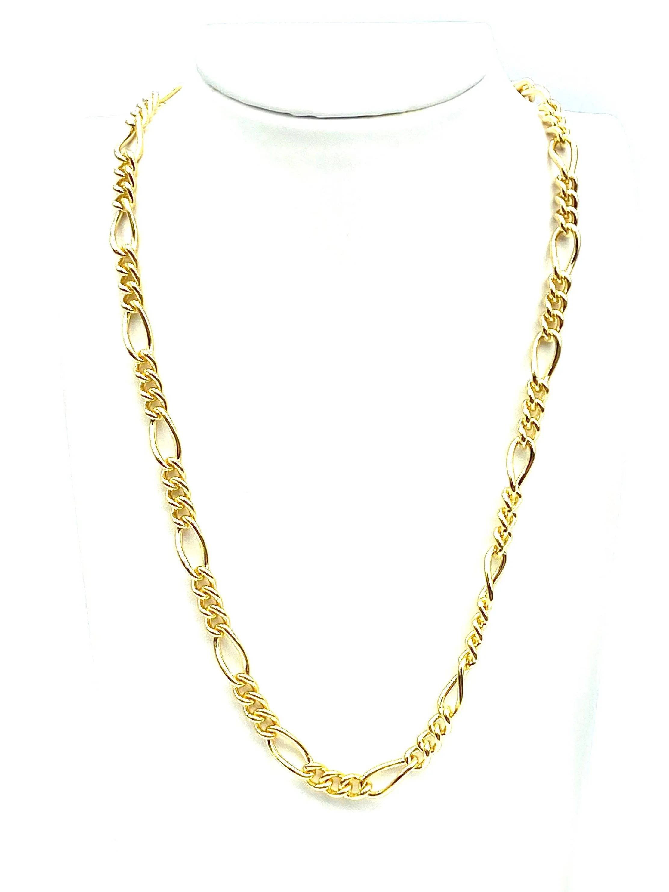 20” Figaro 14K Gold Filled Chain , Sku#S7031CLC