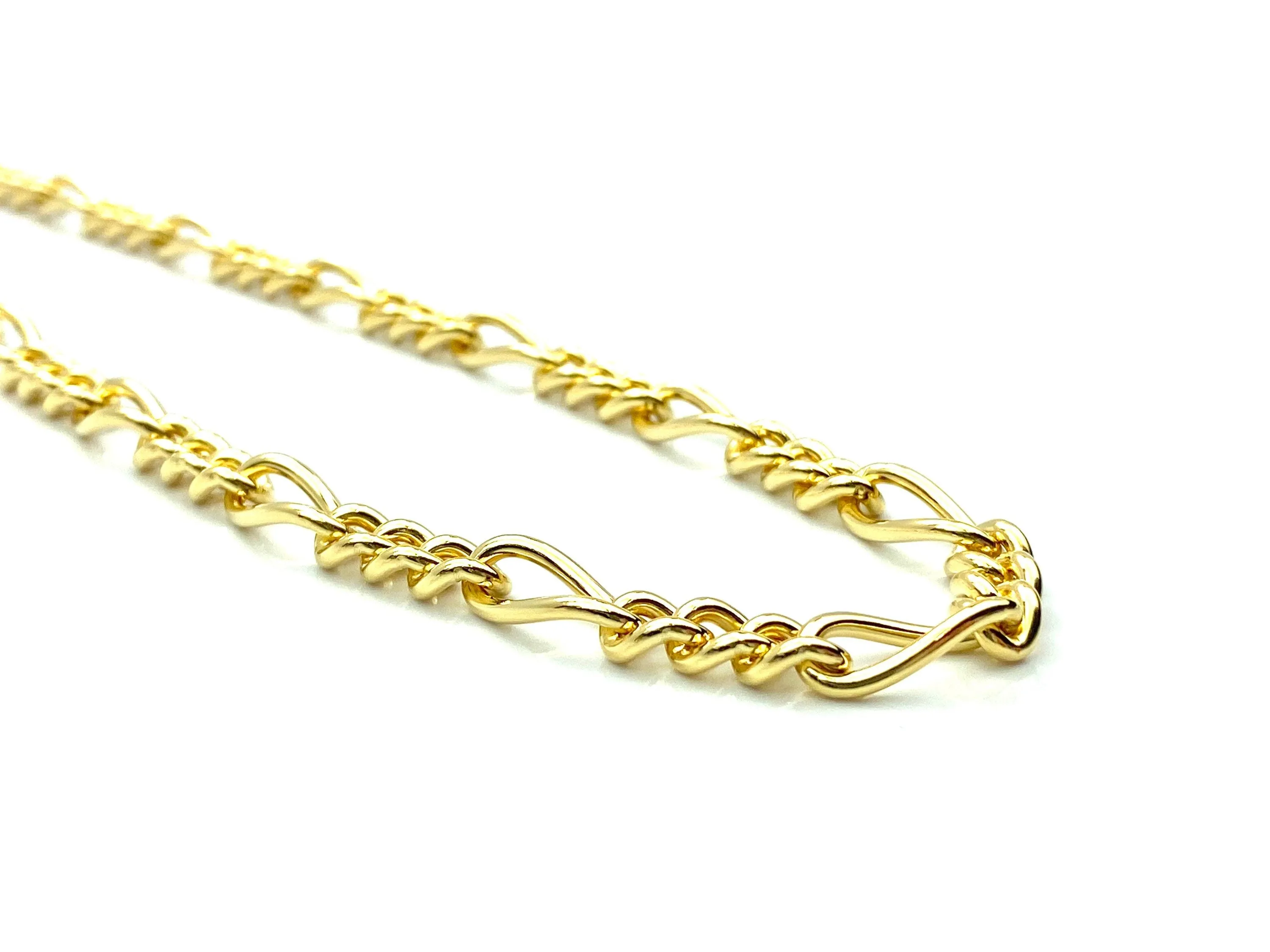 20” Figaro 14K Gold Filled Chain , Sku#S7031CLC