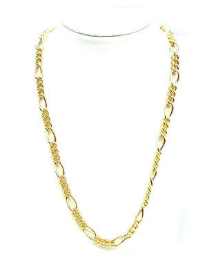 20” Figaro 14K Gold Filled Chain , Sku#S7031CLC