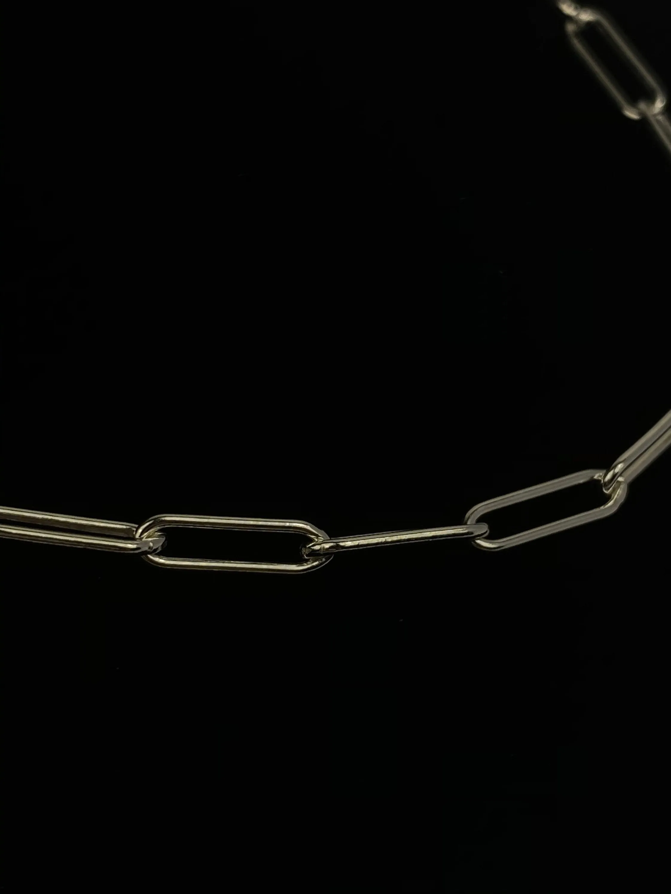 20” Sterling Silver Elongated Chain, Sku:S4002LC-20