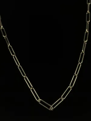 20” Sterling Silver Elongated Chain, Sku:S4002LC-20