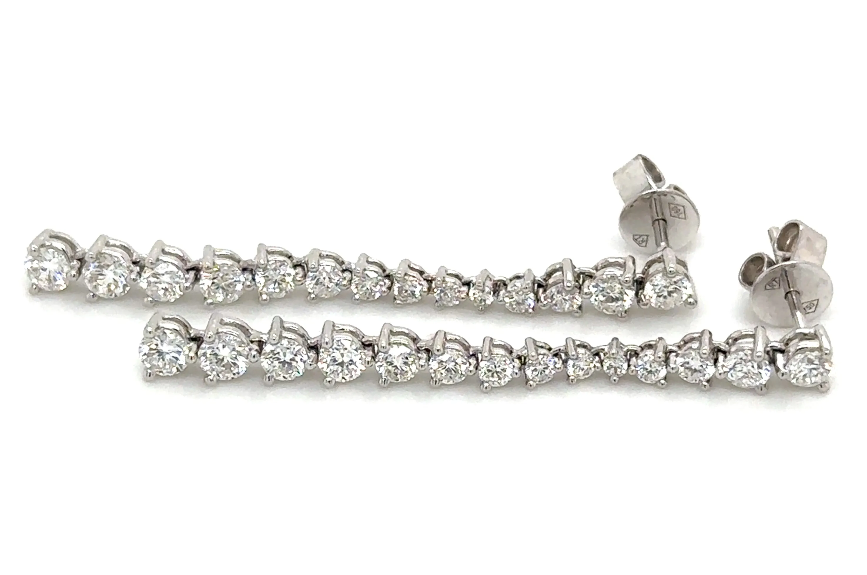 2.14ct tw Diamond Drop Earrings