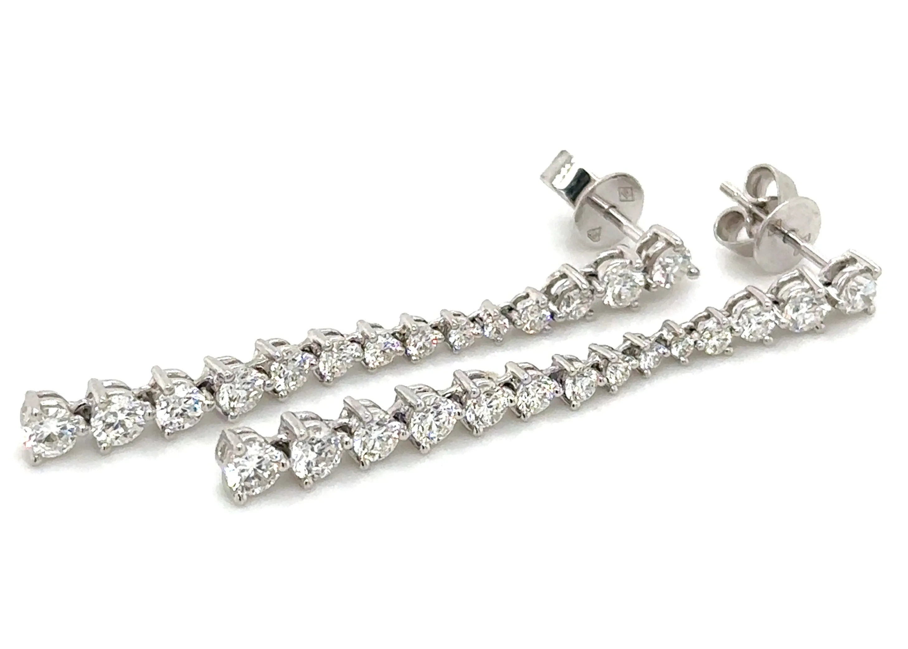 2.14ct tw Diamond Drop Earrings