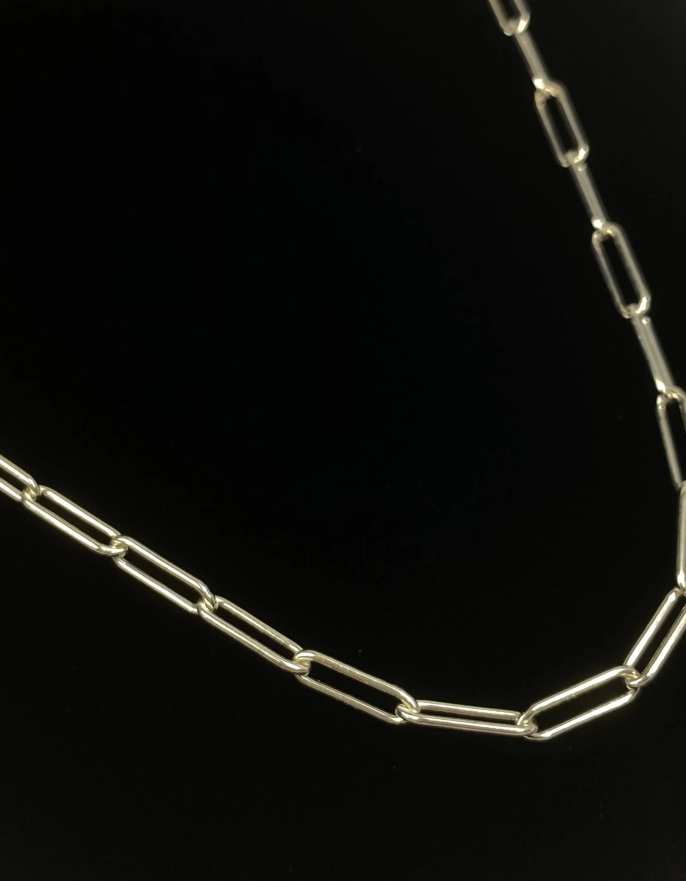22” 3mm Sterling Silver Elongated Chain, Sku: S4002LC-22