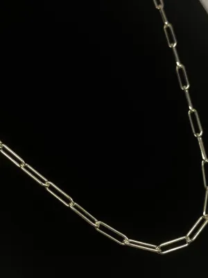 22” 3mm Sterling Silver Elongated Chain, Sku: S4002LC-22