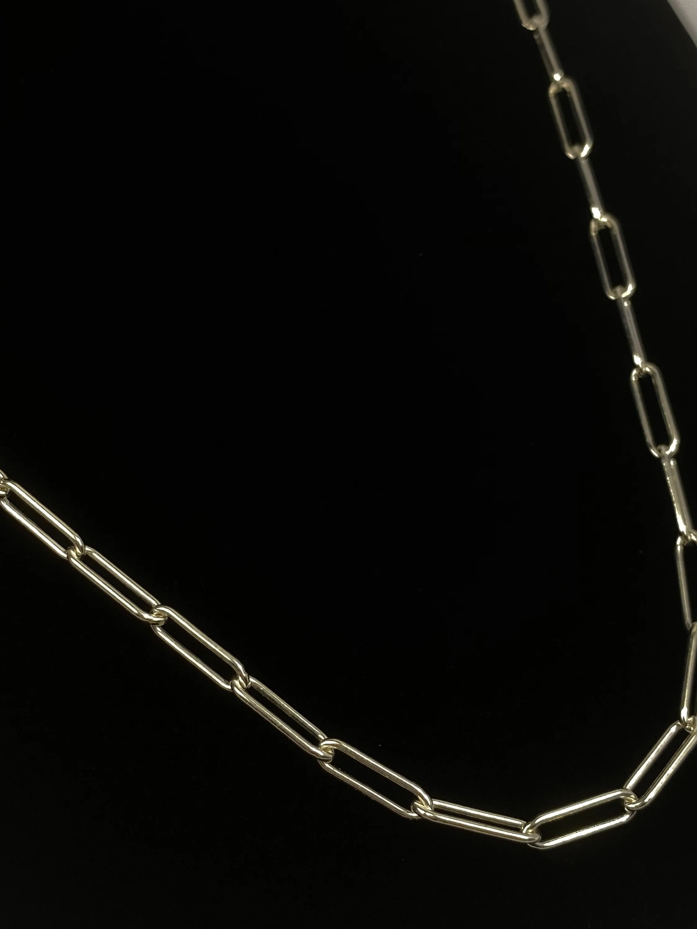 22” 3mm Sterling Silver Elongated Chain, Sku: S4002LC-22