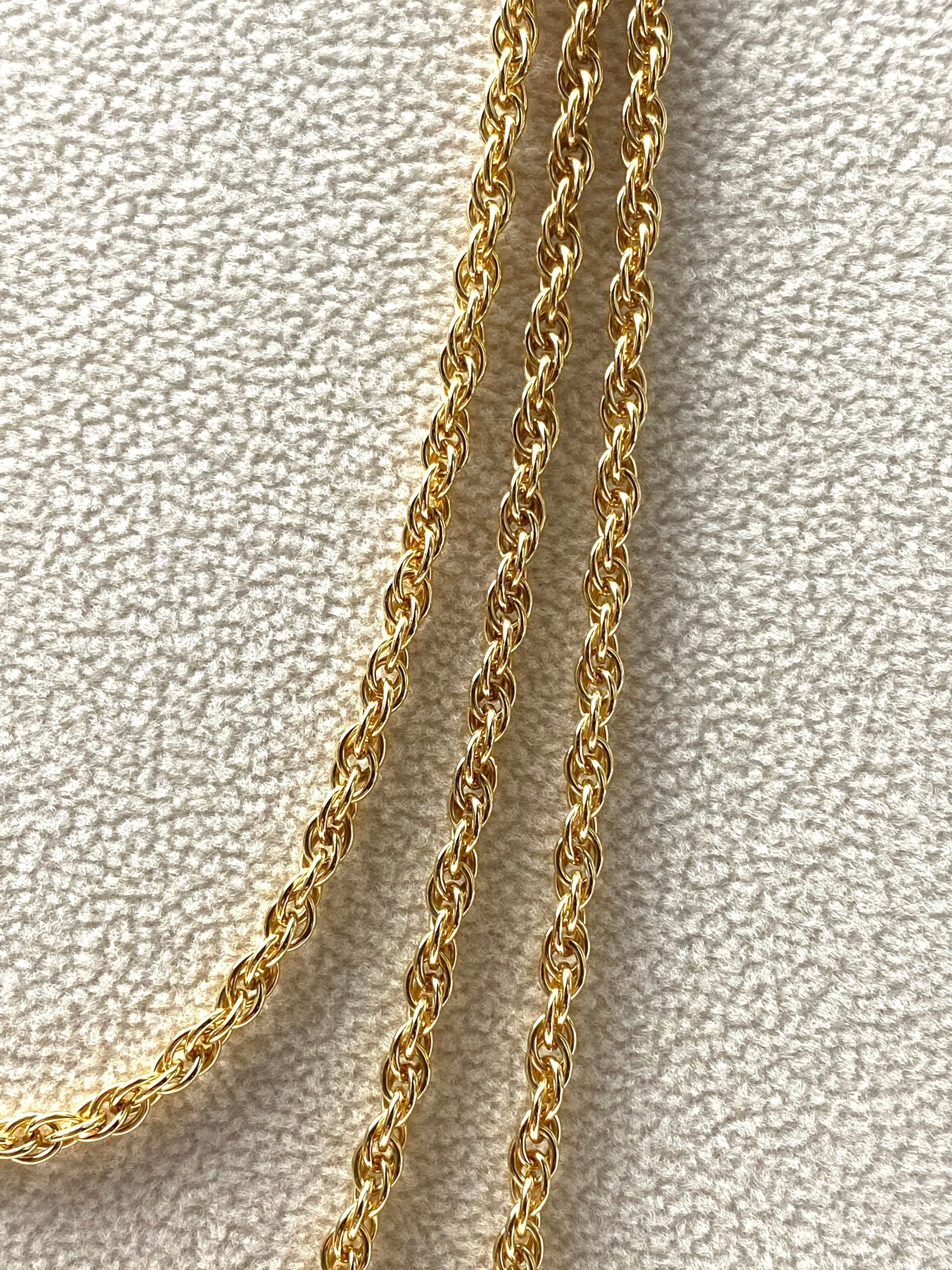 2.2mm 14KGF double rope chain, 20” - 24” chain, SKU# 22R