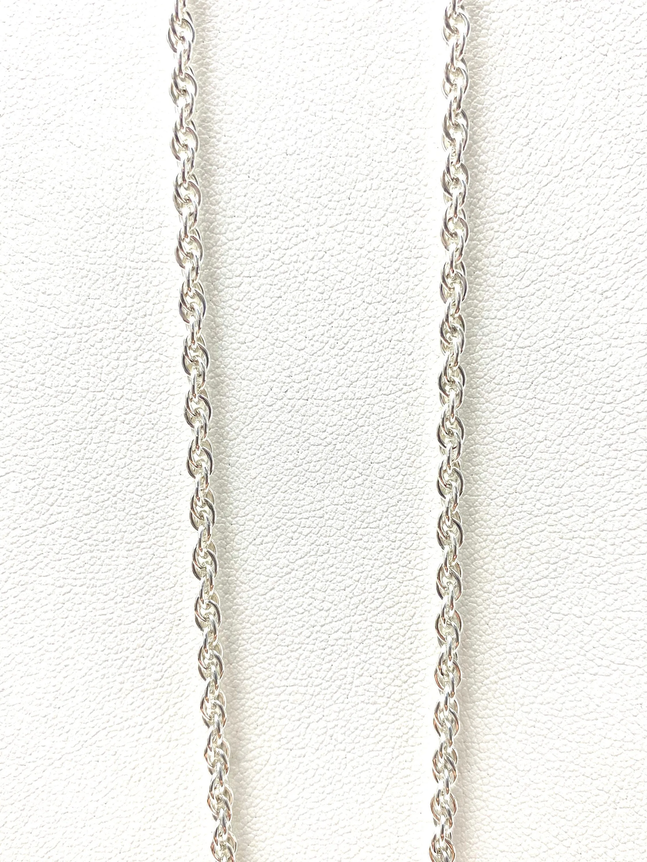 2.2mm sterling silver double rope chain, 18 - 24 inch, SKU# 22R