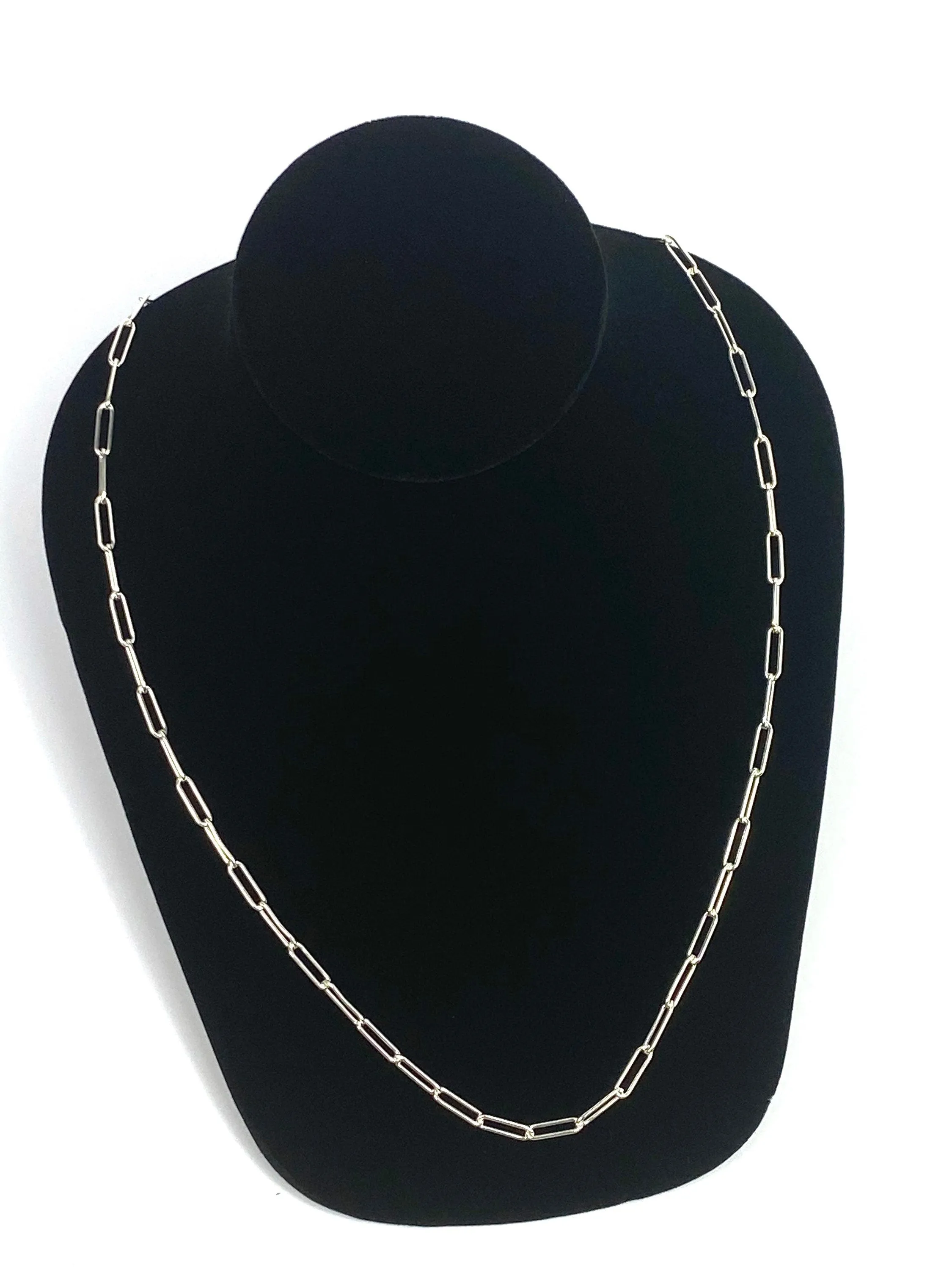 24” 12mm X 3mm Sterling Silver Curb Chain, Sku: S4002LC-24