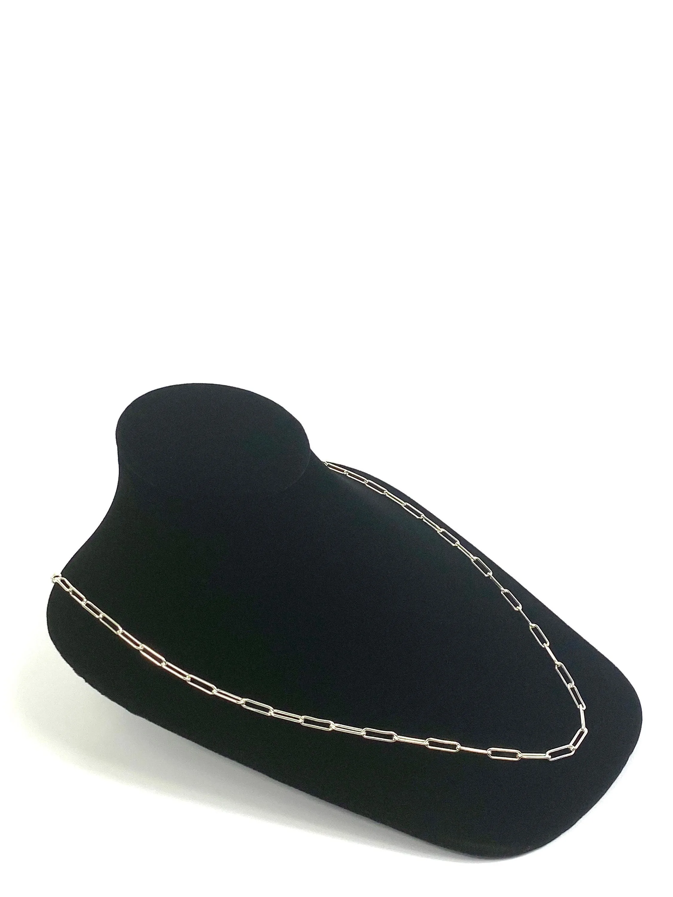 24” 12mm X 3mm Sterling Silver Curb Chain, Sku: S4002LC-24