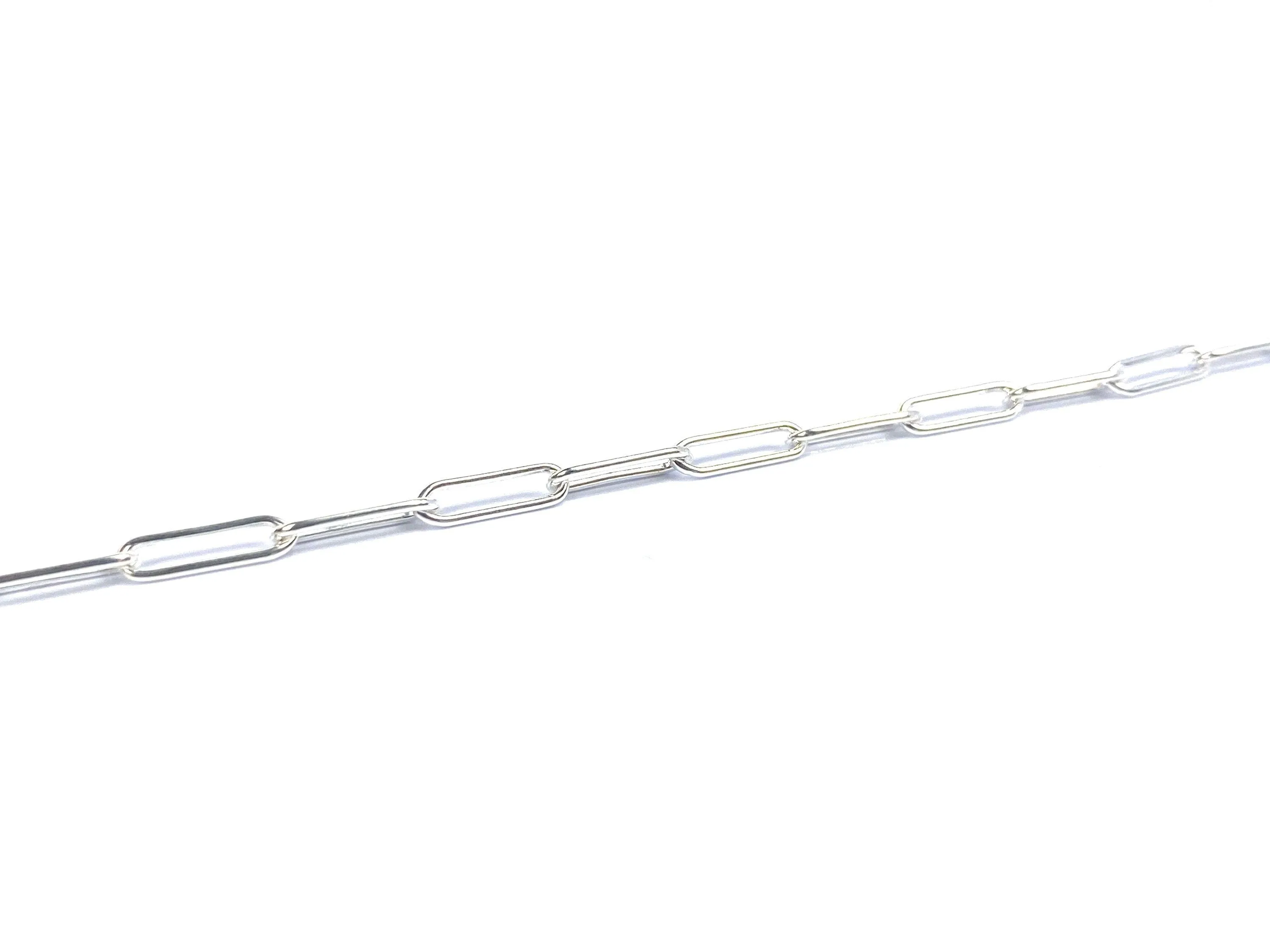 24” 12mm X 3mm Sterling Silver Curb Chain, Sku: S4002LC-24