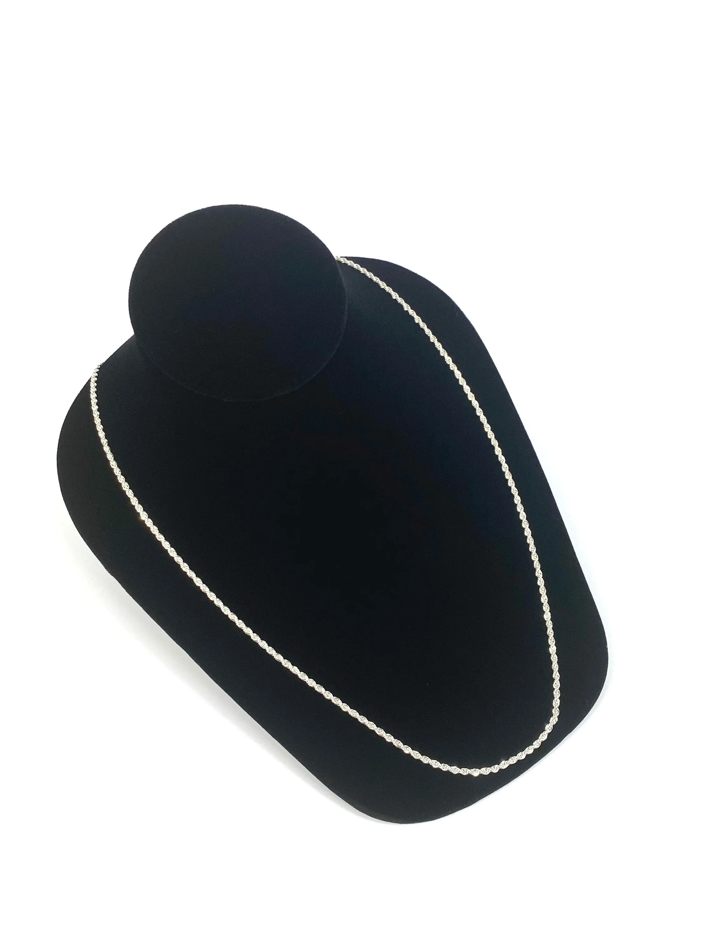 24” 2.5mm Sterling Silver Rope Chain, Sku: S2.5FRLC-24