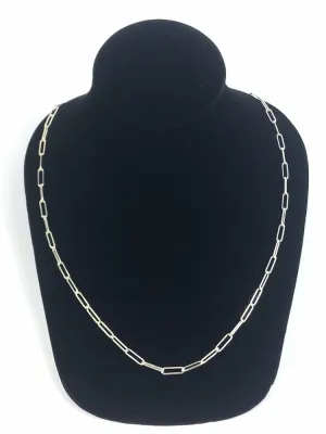 24” Sterling Silver Curb Chain, Sku SM35ILC-24