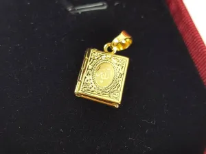 24k Gold Plated Islamic Pendant Copper Necklace