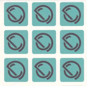 25mm Square Printed Labels