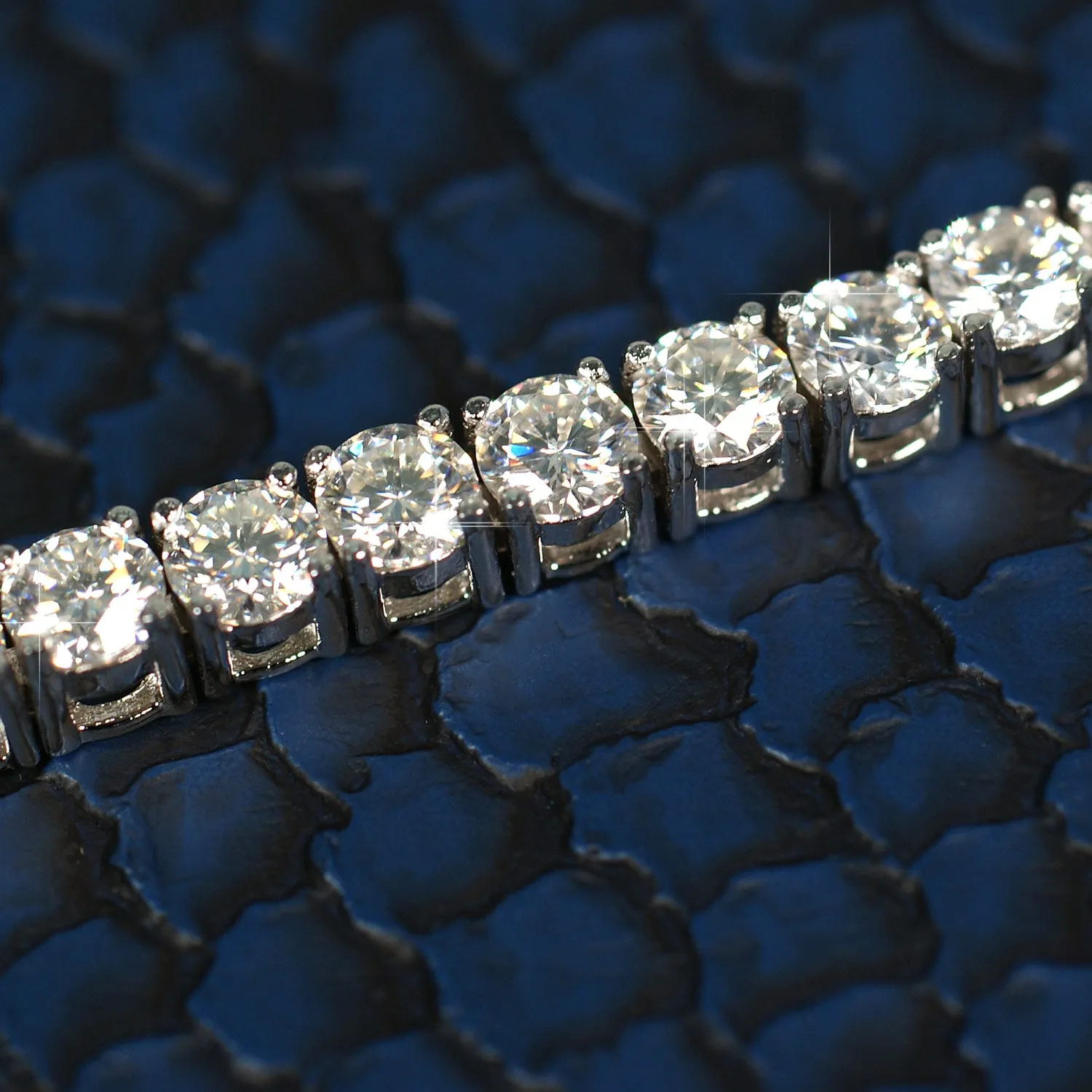 2MM-4MM VVS Moissanite Tennis Chain 925 Silver