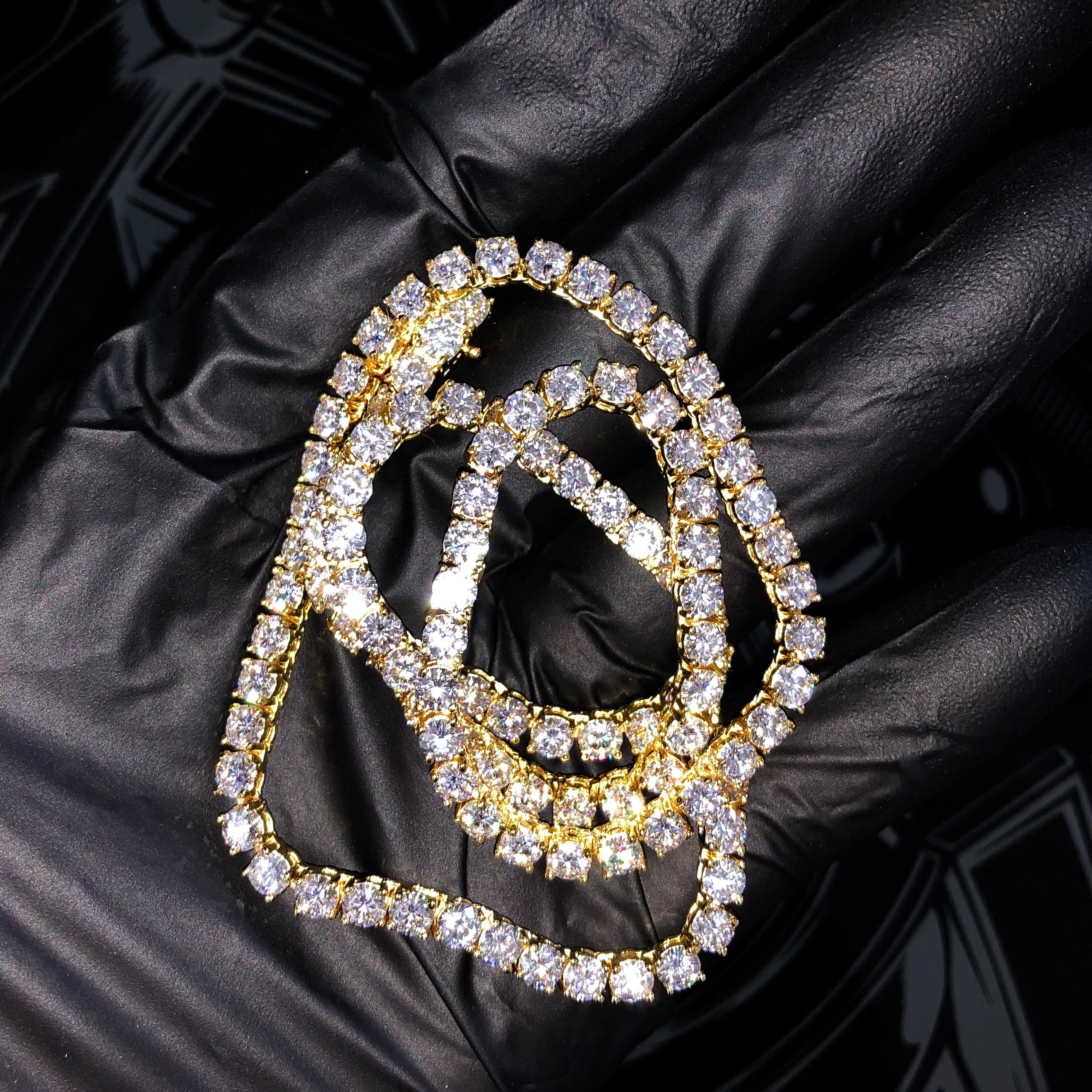 2MM-4MM VVS Moissanite Tennis Chain 925 Silver