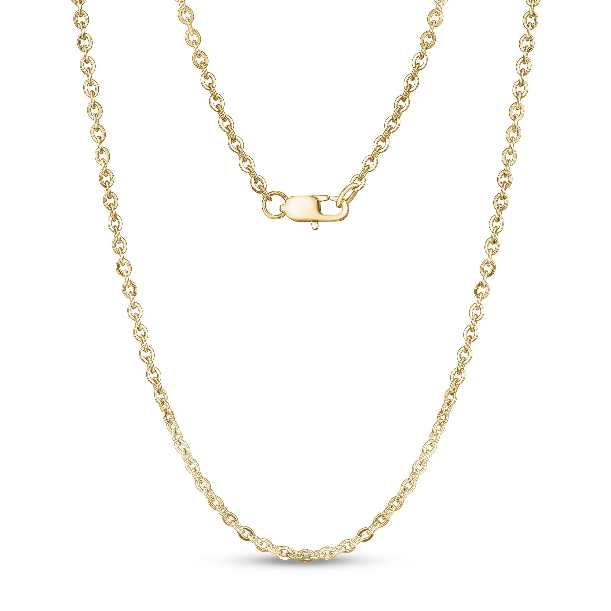 3mm Flat Anchor Oval Link Chain