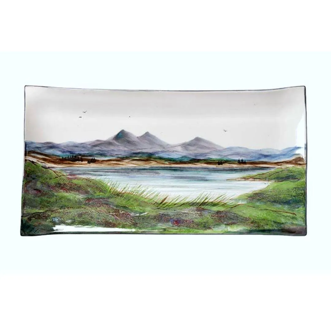 42cm Large Rectangle Dish |  Landscape