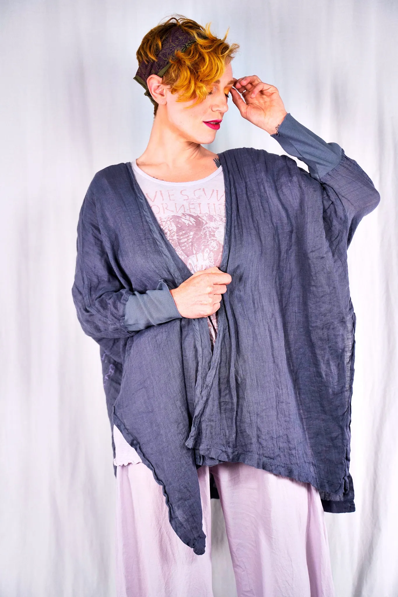 5253 Crinkle Cardi River Mist-P