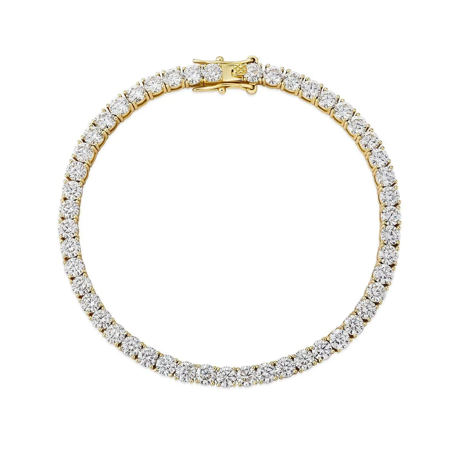 5mm Round Cut Diamond Bracelet