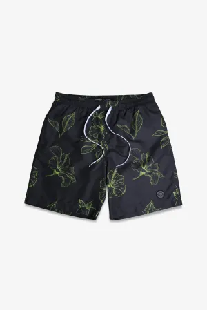 7"  Hibiscus Swim Short