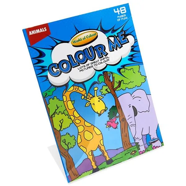 A4 48 Page Colour Fun Perforated Colouring Book - Animals