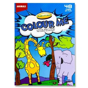 A4 48 Page Colour Fun Perforated Colouring Book - Animals