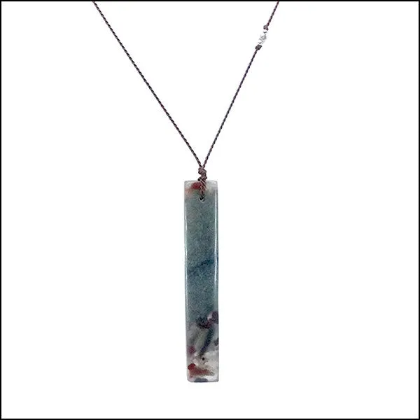 African Blood Jasper Gemstone Pendant
