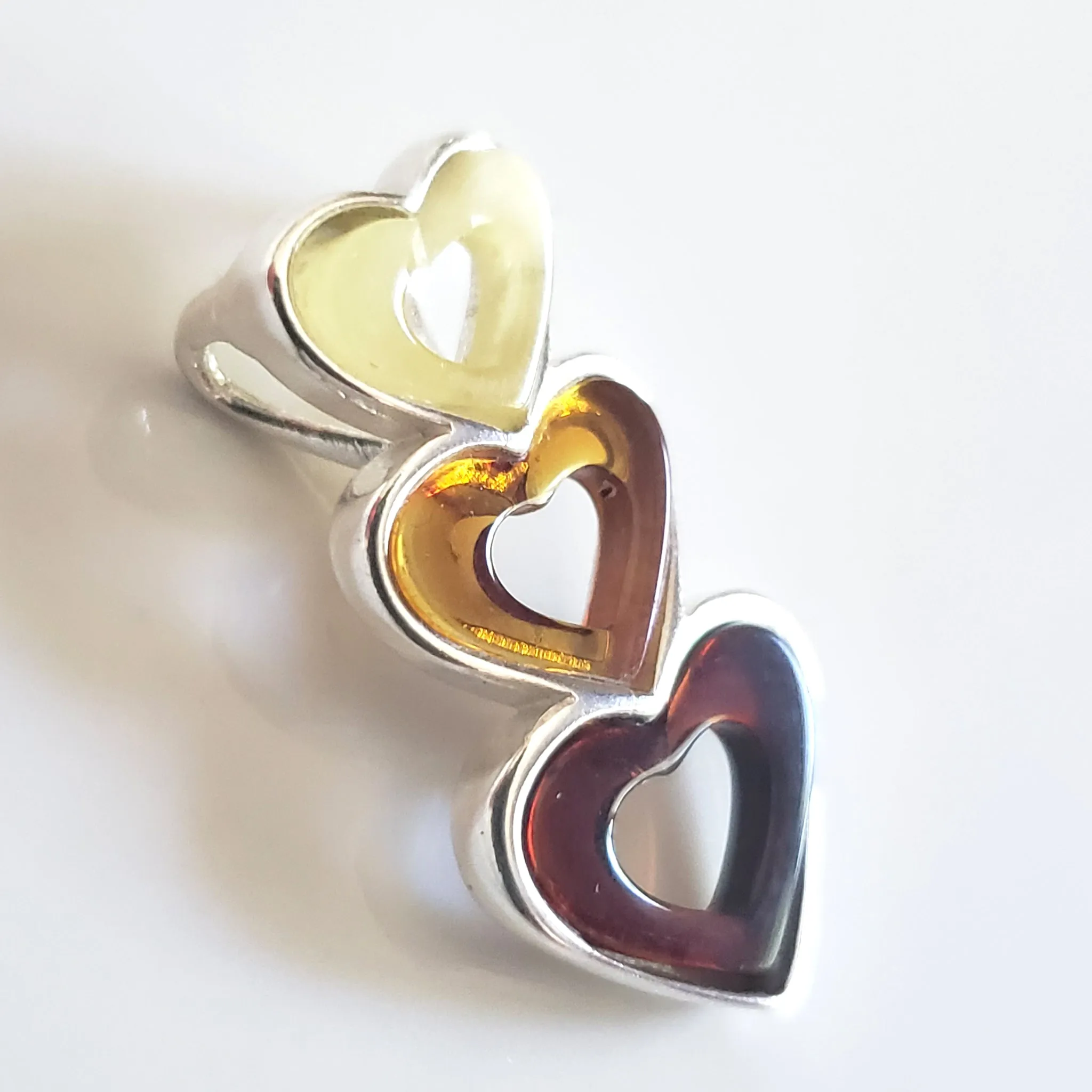 Amber Heart Necklace