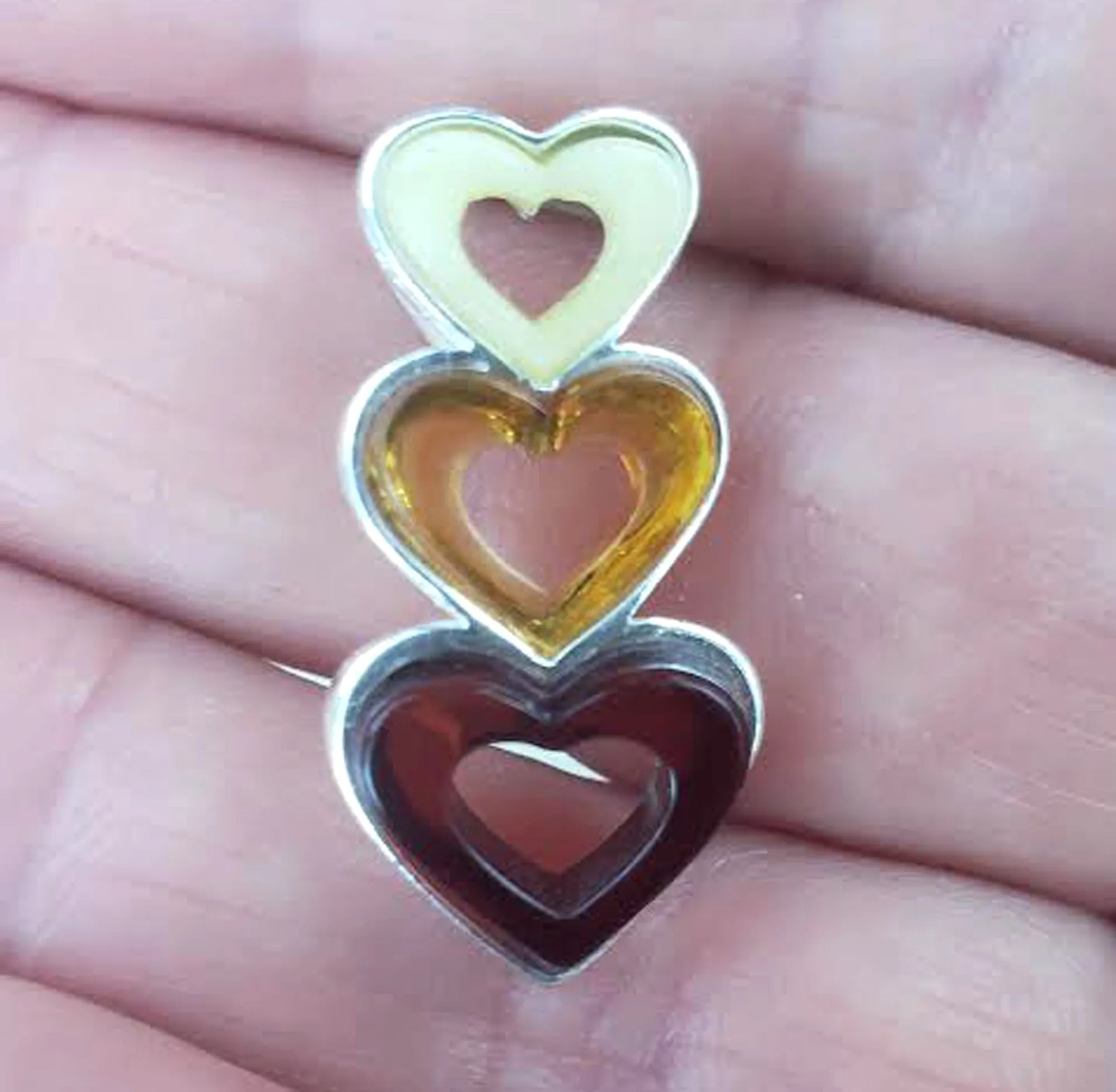 Amber Heart Necklace