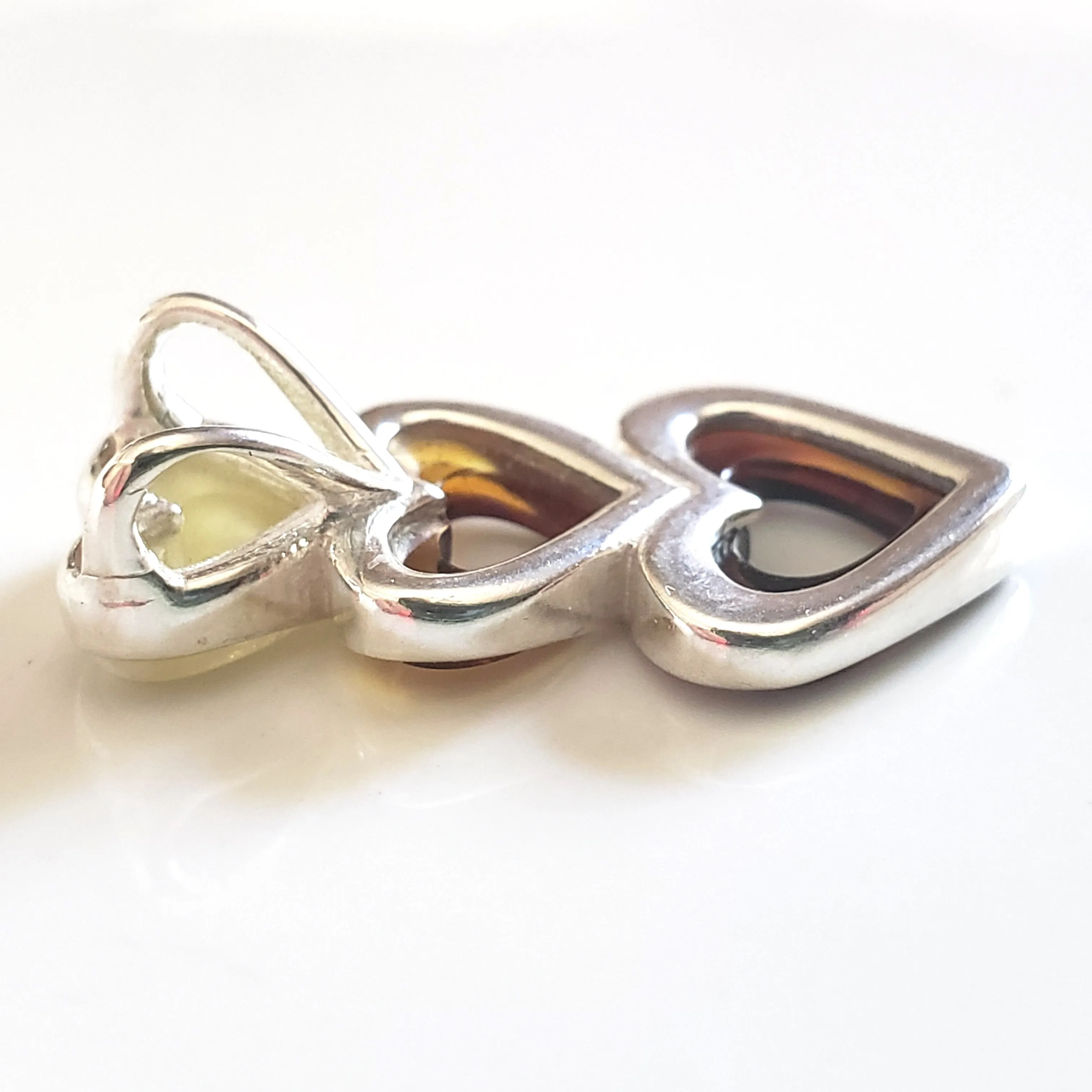 Amber Heart Necklace