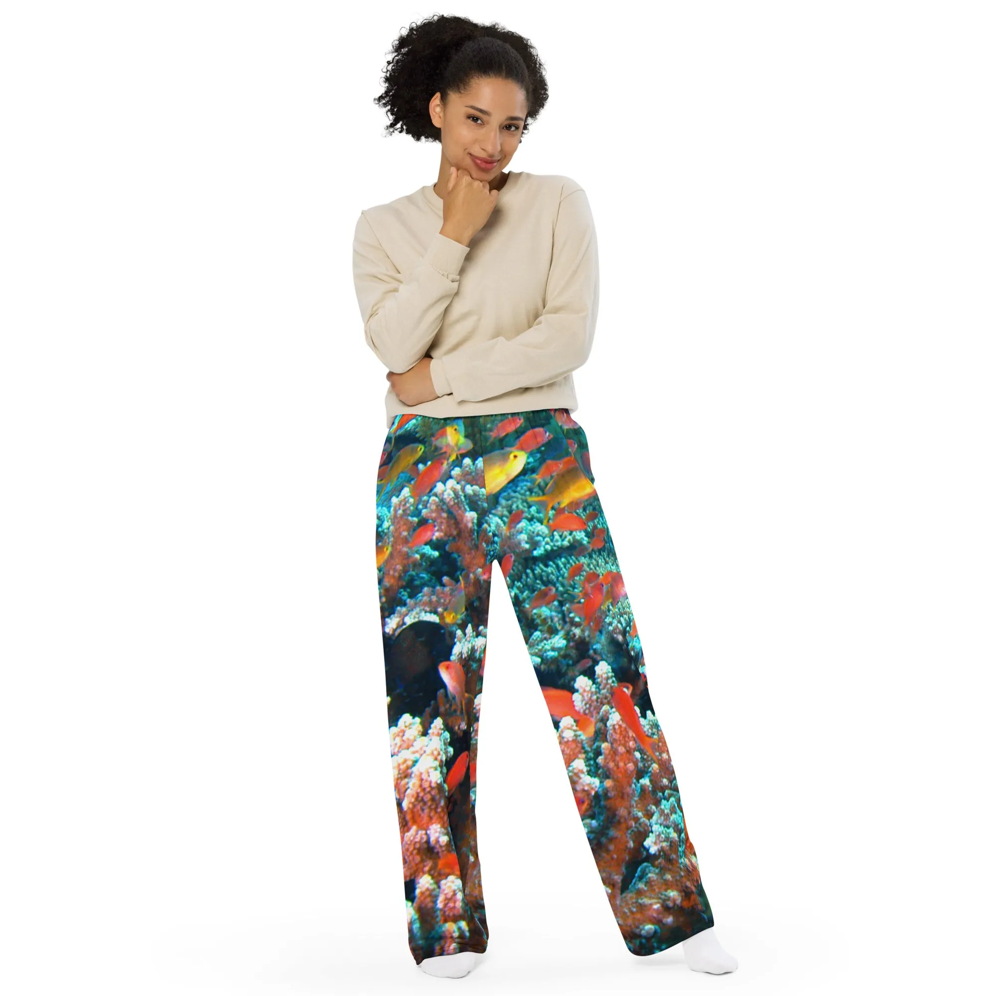 Anthias Reef All-over print unisex wide-leg pants