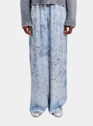 AVANT TOI | Marble Laminated Stretch Silk Palazzo Pant