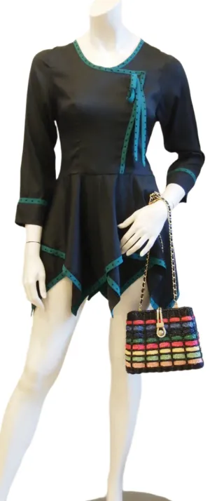 Avante Garde Jagged Hem Vintage Dress