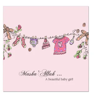 Baby Girl Card | Pink