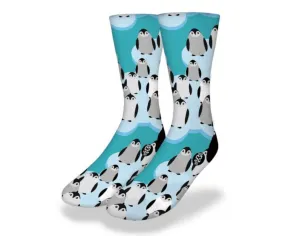 BABY PENGUINS ON THE ICE Cute Bird Socks