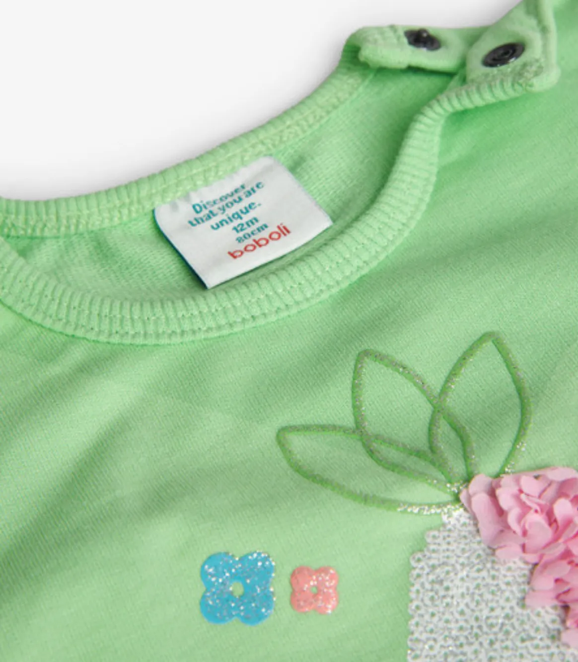 Boboli Pineapple Mint Sweatshirt
