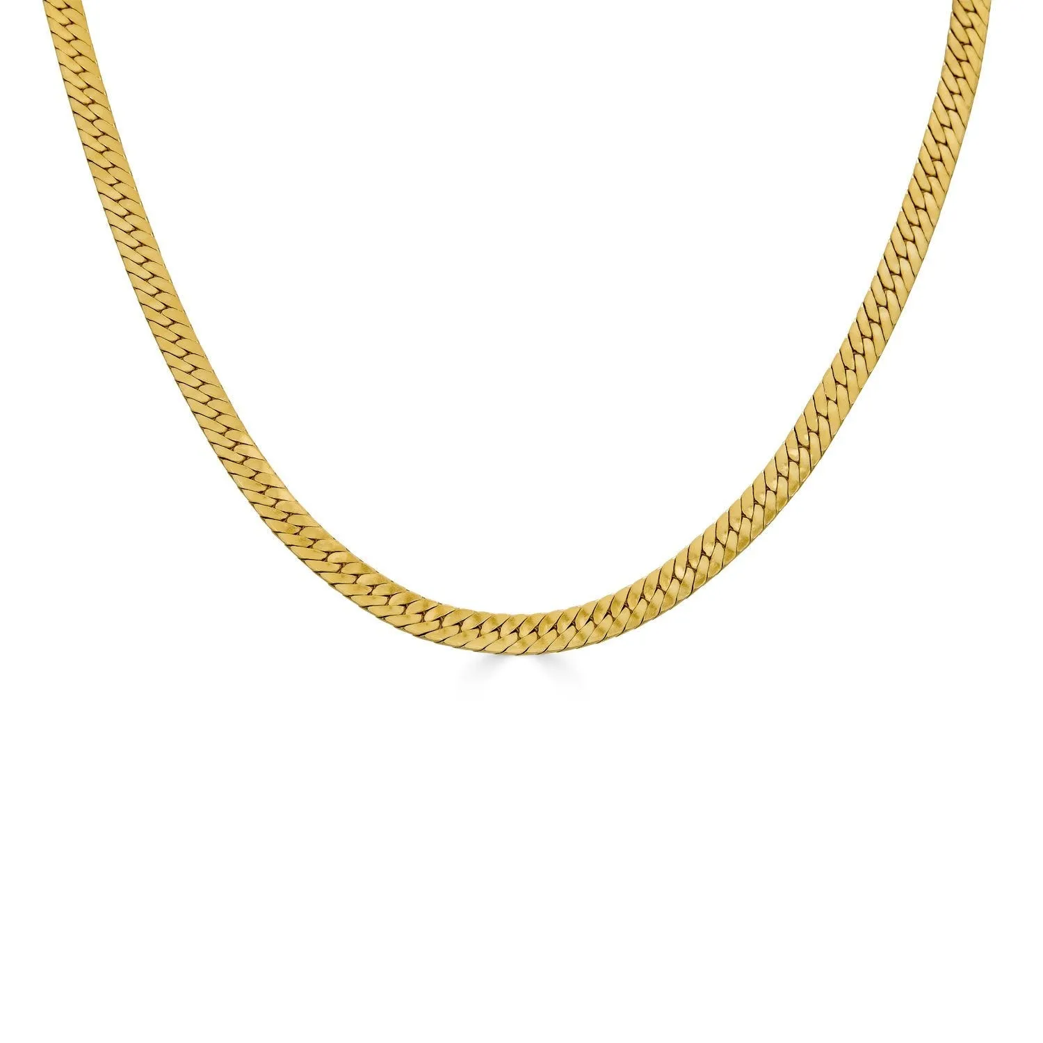 Bold Herringbone Chain Necklace