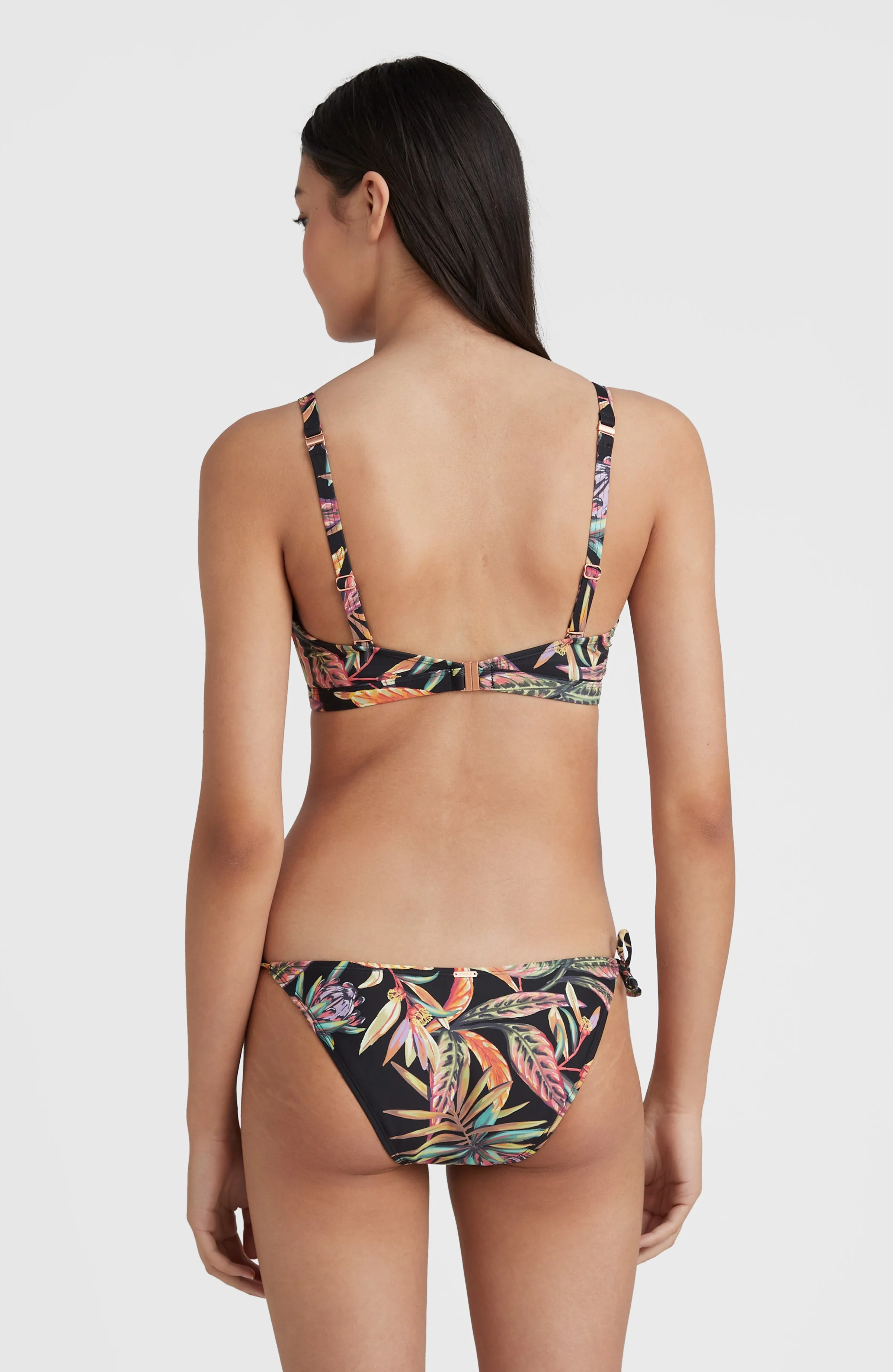 Bondey Bikini Hose | Black Tropical Flower