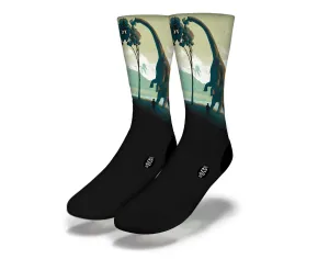 BRONTOSAURUS MUNCHIES Fun Dinosaur Socks
