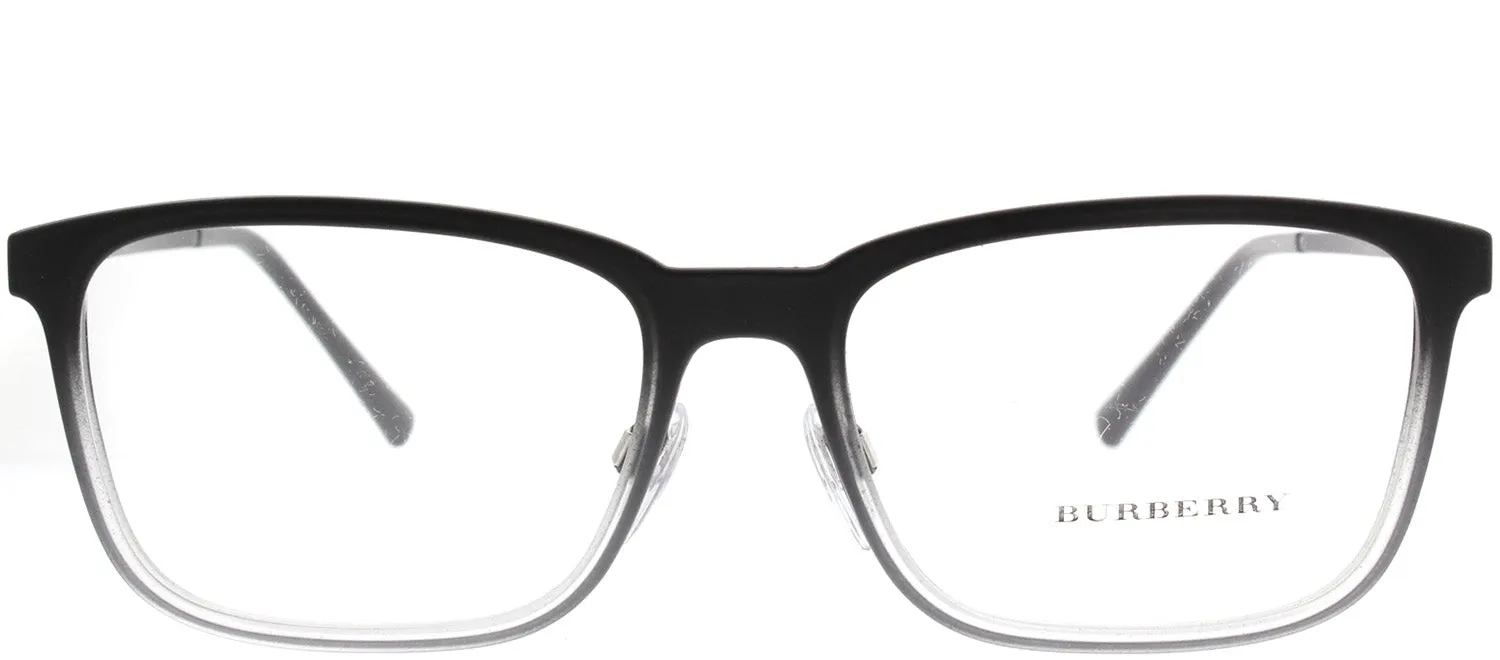 Burberry BE 1315 1007 Rectangle Plastic Black Eyeglasses with Demo Lens
