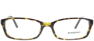 Burberry BE 2073 3002 Rectangle Plastic Tortoise/ Havana Eyeglasses with Demo Lens