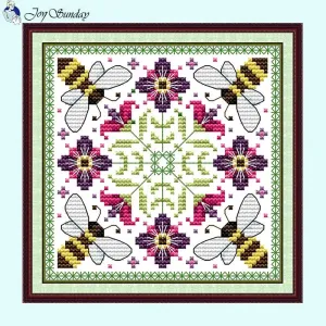 Busy Bee Joy Sunday Cartoon Cross Stitch Kit