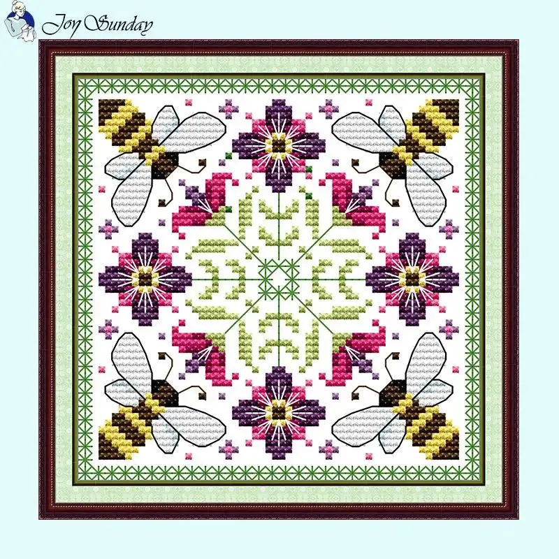 Busy Bee Joy Sunday Cartoon Cross Stitch Kit